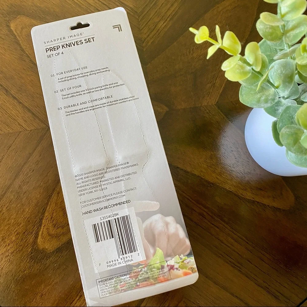 New Sharper Image Prep Knives 4 pc set